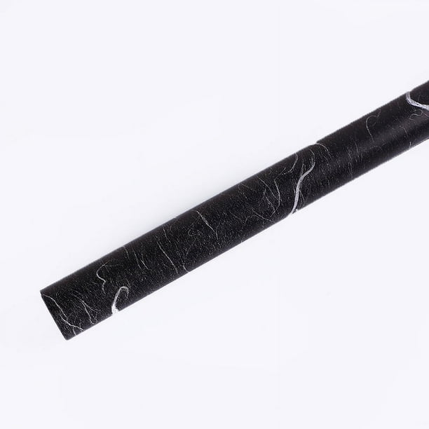 Zhuge Papel de embalaje para caja de regalo, papel de embalaje de flores impermeable de dos colores y doble cara con tinta de nube bañada en oro (negro)