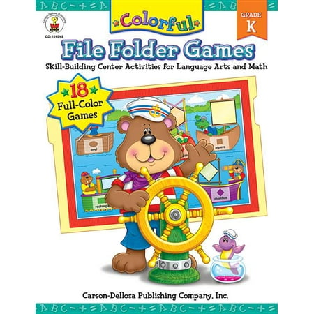 Colorful File Folder Games, Grade K : Skill-Building Center Activities for Language Arts and Math