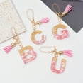 thumbnail image 6 of Tnobhg Cup Chain Shiny Glitter Sequins Initial Shape Pendant Tumbler Charm Resin Initials Keychain with Tassel Decor Bag Accessories, 6 of 7