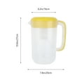 thumbnail image 3 of Monyance Beverage Pitcher DOITOOL Glass Pitcher 4000ml Yellow(10.63X7.87X6.3Inches), 3 of 10