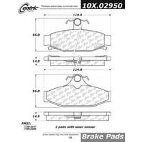 Centric Parts Disc Brake Pad P/N:102.02950