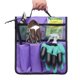 thumbnail image 1 of Bolsa de herramientas plegable para jardín (morado), organizador colgante portátil para carrito de trabajo al aire libre, bolsa de almacenamiento de herramientas para carrito de jardín plano, 1 of 5