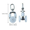 thumbnail image 2 of 20Pcs Curtain Track Gliders Double Wheel Rolling Rail Runner Slider Rollers, 2 of 8