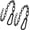 Black-2pcs (Dia-4mm), variant on 23.6" Gym Fitness Cable Extension Chain, 304 Stainless Steel Cable Machine Extension Accessory, Workout Chain for Home Gym Replacement, Weight Lifting, Triceps Exercise