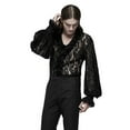 thumbnail image 1 of Punk Japanese Warrior Long Vest, Black - Small, 1 of 1
