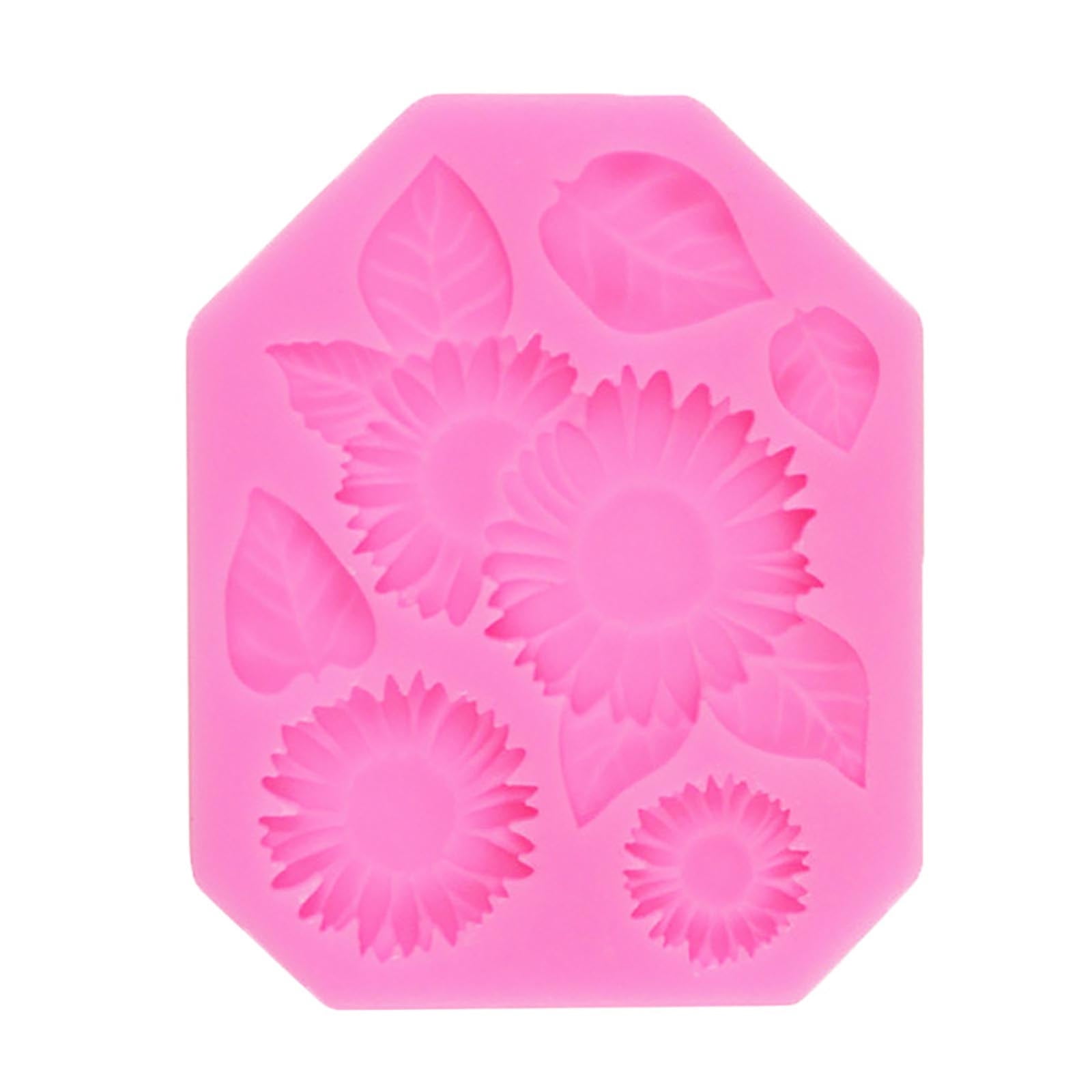 3D Sunflower Silicone Mold Fondant Chocolate Sugar Craft Cake  Mould Baking Tool 