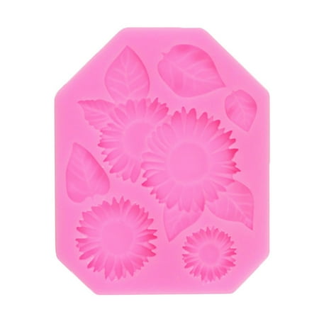 

kitchen aid Clearance Cake Pan 3D Sunflower Flower Sunflower Chocolate Fondant Mold Cake Decoration