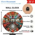 thumbnail image 3 of Retro Diner Clock Neon Sign Wall Decor 10-Inch Silent Wooden Wall Clock, Battery Operated (AA Batteries Not Included), Artistic Home Decor, 3 of 8