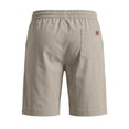 thumbnail image 5 of Miluxas Mens Athletic Gym Shorts Cotton Workout Jogger Sweat Shorts with Pockets and Drawstring Beige XL(XL), 5 of 5