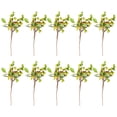 thumbnail image 1 of Moyic 10 Uds. De bayas artificiales ecológicas ABS para plantas, no fáciles de deformar y económicas, no tóxicas Decoración Verde 25cm, 1 of 6