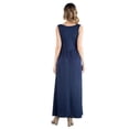 thumbnail image 4 of Maternity V Neck Sleeveless Pocket Maxi Dress, 4 of 4