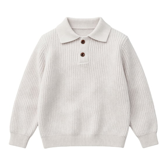 yillto Boys Sweater School Uniform for Kid Pullover Long Sleeve Crew Neck Ribbed Knit Tops Sweaters
