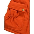 thumbnail image 6 of Frontwalk Women Coat Long Sleeve Outwear Thickened Jacket Ladies Overcoat Trench Coats Orange XL, 6 of 7