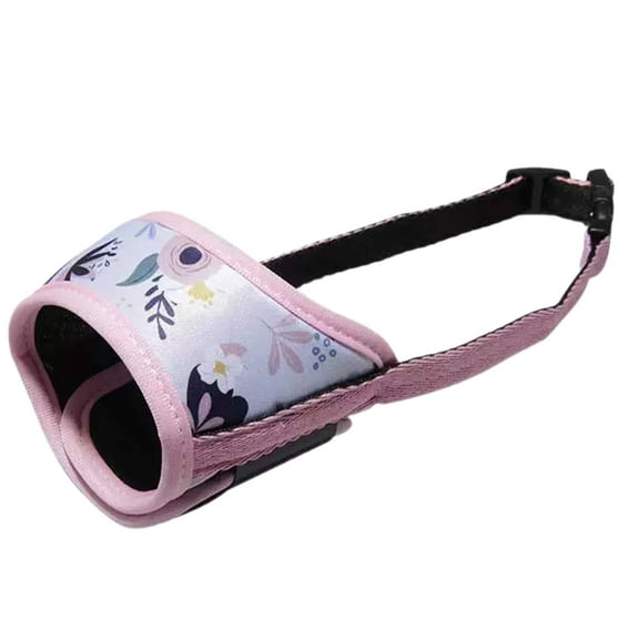 GASTROPOD Dog Muzzle for Large Dogs,Dog Muzzle Dog Muzzle Medium Sized Dogs,Soft Nylon Sasket Muzzle for Dogs,Pink,XS