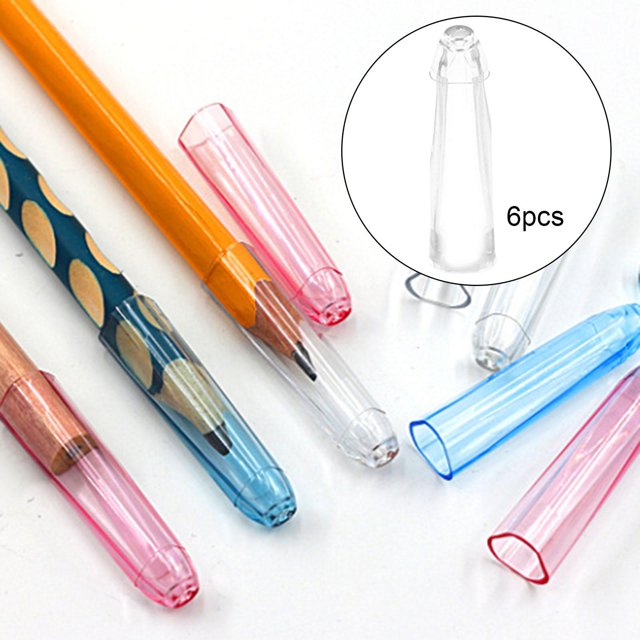 6 soportes para extensores de lápices, estuche para bolígrafos de extensión de , tapas protectoras para puntas de lápiz, funda protectora para BLESIY Extensores de lápiz