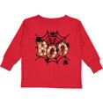 thumbnail image 3 of Inktastic Halloween Boo with Spiders in Web Boys or Girls Long Sleeve Toddler T-Shirt, 3 of 5