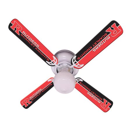

Ceiling Fan Designers 7999-RUT 42 in. New NCAA Rutgers Scarlet Knights Ceiling Fan