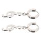 thumbnail image 4 of 1 Pair Musical Symbol Dangle Earrings Cool Hip Hop Earrings Men Ear Jewelries, 4 of 4