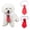 Red-Red, variant on UOSIA Dog Cat Necktie Adjustable Pet Collar for Small Dogs Puppy Grooming Accessory,2 Pieces