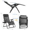 thumbnail image 2 of Topcobe Oversize Lounge Chair with Cup Holder of Heavy Duty for Outdoor, Outdoor Patio Furniture, Black, 2 of 5