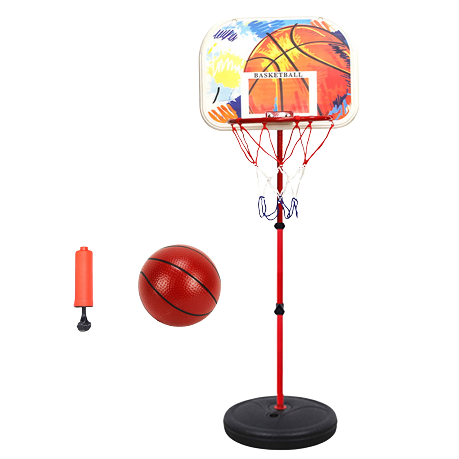 Adjustable 120cm Kids Hoop Set For Children Gift & Basketball Back Board Stand 