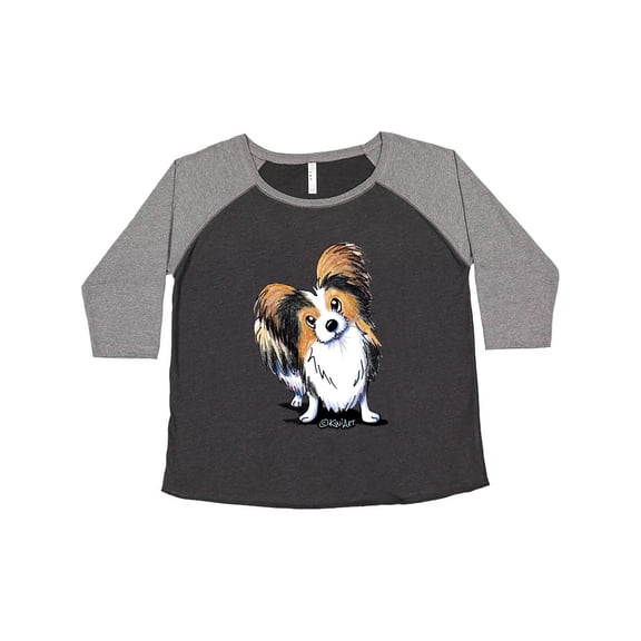 Inktastic Tricolor Papillon Women's Plus Size T-Shirt