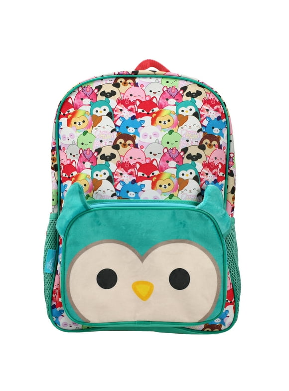 Squishmallows Winston The Owl Plush Pocket Youth Backpack