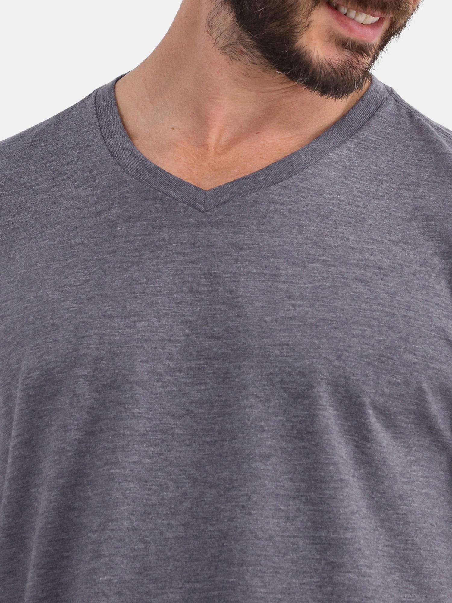 George Men's and Big Men's Lightweight V Neck Tee with Short Sleeves, 3-Pack, Sizes XS-3XL