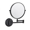 thumbnail image 1 of All copper bathroom makeup mirror folding telescopic wall hanging Beauty Mirror double-sided high-definition beauty without punching, 1 of 4