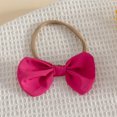 thumbnail image 6 of Pandaie Toddler Girls Heart Print Two Piece Outfit Ruffle Long Sleeve Top Tiered Skirt Bow Headband Birthday Party Holiday Photo Shoots Hot Pink,6-12 Months, 6 of 7