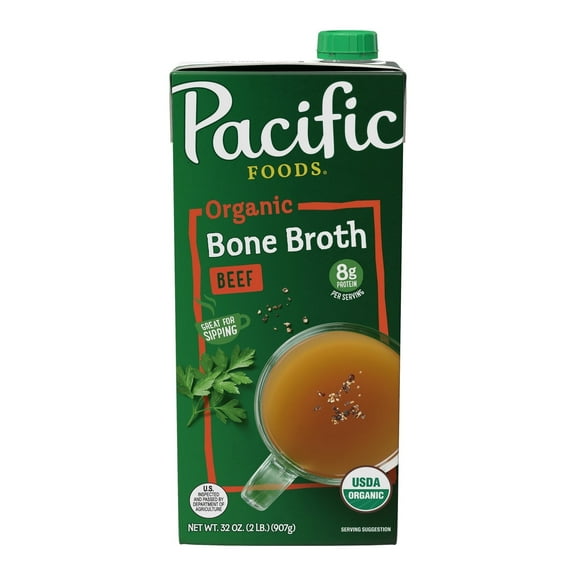 Pacific Foods Organic Bone Broth Beef -- 32 fl oz Pack of 3