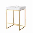 thumbnail image 1 of Plata Import-  Bar Stool With PU Seat in Gold and White, 1 of 1