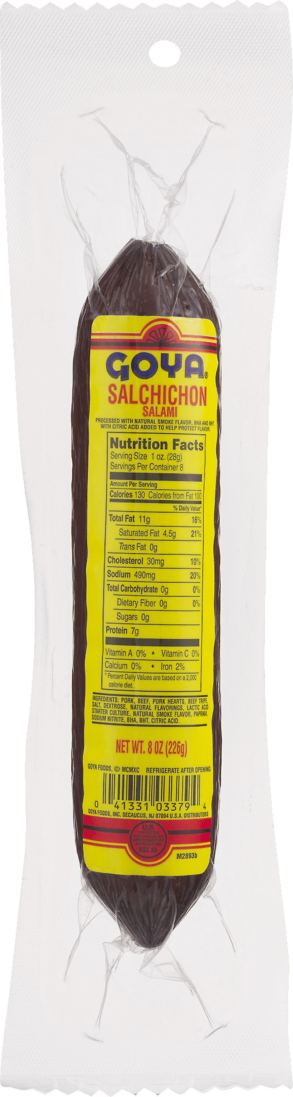 Goya Salchichon Salami Sausage, 8 oz