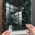 thumbnail image 1 of Palo de azulejo de película de cristal de grano de mármol de imitación verde de lujo claro, 1 of 5