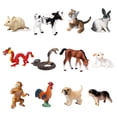 thumbnail image 4 of 12x animales modelo niños juguete educativo artesanías miniatura pintado a mano niños juguete cognitivo para aulas recompensas ornamento de escritorio Estilo B, 4 of 8