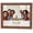 Barn Brown, variant on 24x20 Frame Brown Walnut Gold Ornate Trim Solid Wood Plein Air Picture Frame | 3 Inch Moulding