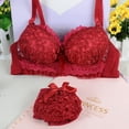 thumbnail image 2 of Conjuntos de sujetador y bragas japonesas, lencería Sexy sin aros, Sujetador de encaje Push Up, conjunto de ropa interior, sujetador y bragas íntimas para mujer, conjunto de copa A B, 2 of 5
