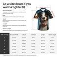 thumbnail image 4 of Fotbe Playful Smile Cute Dog Hawaiian Shirt for Men Unisex Summer Beach Casual Short Sleeve Cotton Linen Button Down Shirts-3X-Large, 4 of 5