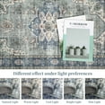 thumbnail image 6 of Garvee 5'x7' Area Rugs Vintage Persian Print Rug, Non-Slip Boho Traditional Indoor Carpet Washable Soft Rug for Living Room Bedroom Home Office, Blue, 6 of 10