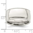 thumbnail image 5 of 925 Sterling Silver 10mm Comfort Fit Milgrain Band Ring Size 6.5, 5 of 6