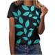 thumbnail image 1 of Camisas de Manga Larga para las Mujeres Suelto Ajuste Impreso Verano Sexy Cuello Redondo Superior, Poliéster Regular, 1 of 5