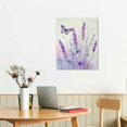 thumbnail image 2 of GOSMITH  Lavender Canvas Wall Art Butterfly with Purple Flower Artwork Elegant Paintings for Living Room Bedroom Bathroom Wall Decor,Stretched and Framed Ready to Hang,12x16 inches, 2 of 4