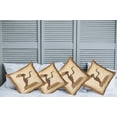 thumbnail image 2 of Ambesonne African Throw Pillow Cover 4 Pack, Lady Hand Gesture, 16", Brown Pale Brown, 2 of 7