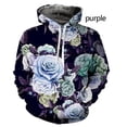 thumbnail image 4 of Sudadera con capucha con estampado 3D de flores para hombres y mujeres, sudadera informal de manga larga con estampado de plantas coloridas, sudadera holgada estilo Harajuku, 4 of 4