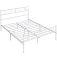 thumbnail image 4 of Renwick Justice Metal Platform Full Bed with Arrow Design, White, Adult, 4 of 9