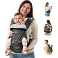 thumbnail image 1 of Besrey - Portabebés de cadera para papá, portabebés delantero de verano para recién nacidos a niños pequeños, soporte para mochila para hombre, arnés para llevar a bebés, asiento de cadera con correa, 1 of 5