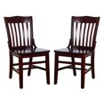 thumbnail image 1 of Chaise d'École en Acajou Noir (Lot de 2), 1 of 1