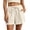 Beige, variant on Women's Summer Shorts Casual High Waisted Drawstring Shorts with Pockets Lightweight Loose Fit Shorts for Home Vacation Beach Lounge Wear