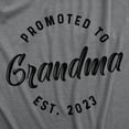 thumbnail image 2 of Womens Promoted to Grandma 2023 T Shirt Funny New Baby Family Grandmother Tee Womens Graphic Tees, 2 of 9