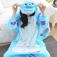 thumbnail image 3 of Pijama Kigurumi Monster Sullivan para mujer, mono de animales, disfraz de Anime, conjunto de Mascota de franela para adultos, ropa de dormir cálida para invierno, 3 of 4